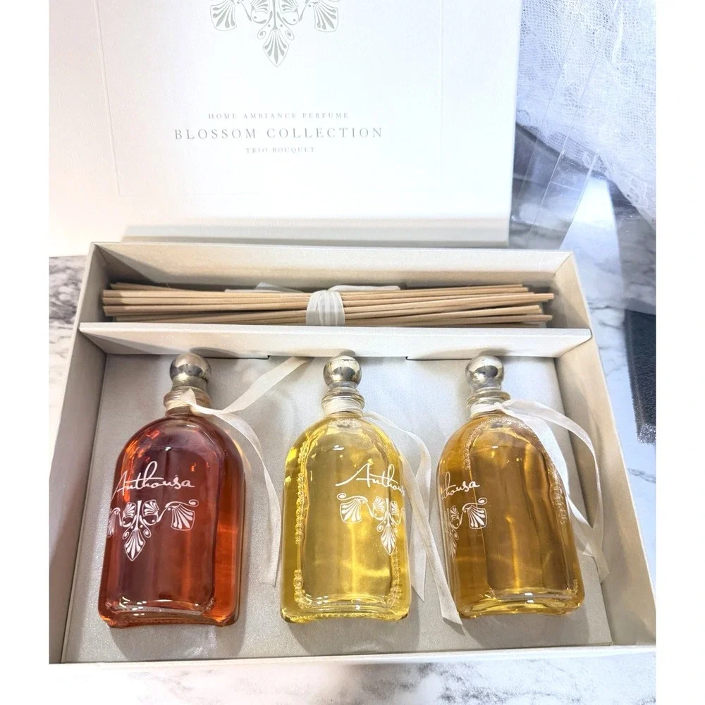 Anthousa Reed Diffuser , Blossom ~ Gardenia, Orchid & Jasmine, Rose & Car(A3164)